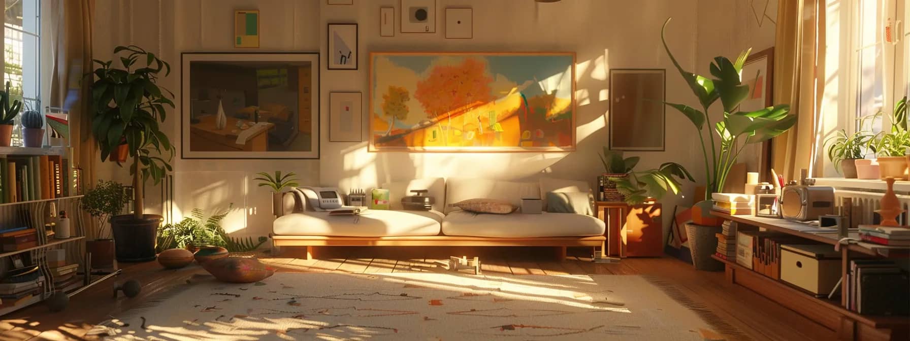 Transform your living space with expert residential home painting tips. Find trusted painting companies nearby and elevate your home's style effortlessly. a vibrant, freshly painted living room is illuminated by warm natural light, showcasing spotless walls and carefully arranged painting supplies, epitomising the essence of a well-prepared home for a successful painting project.